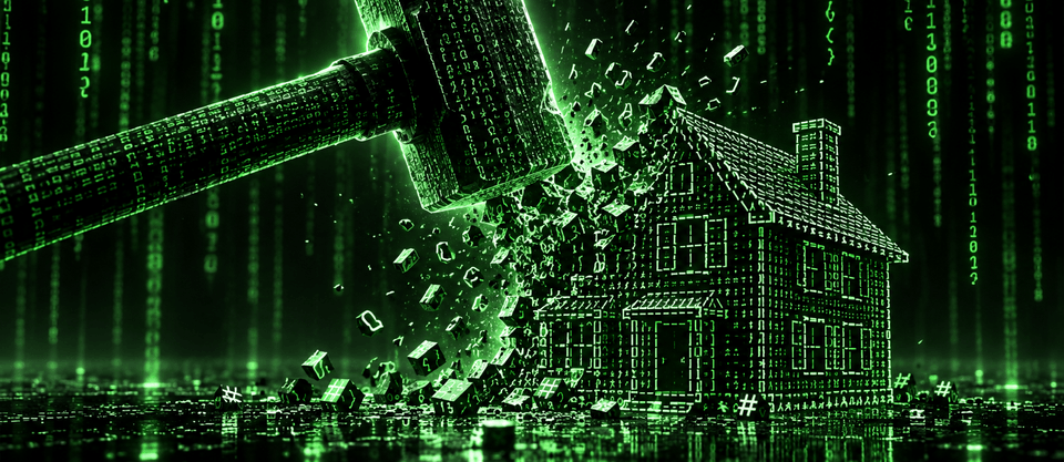 Digital hammer shatters code house